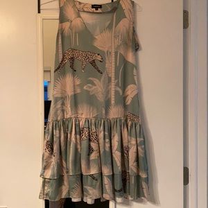 Loborosa teal short dress size small